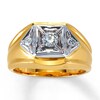 Thumbnail Image 1 of Previously Owned Diamond Wedding Band 1/2 ct tw Round-cut 14K Yellow Gold - Size 13.25