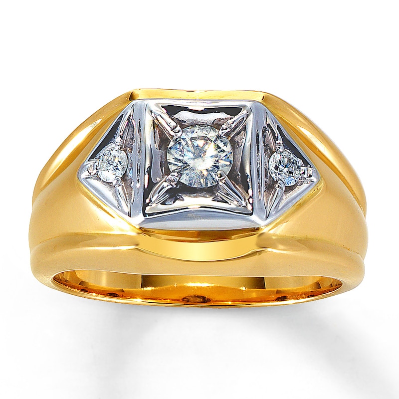 Main Image 1 of Previously Owned Diamond Wedding Band 1/2 ct tw Round-cut 14K Yellow Gold - Size 13.25