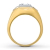Thumbnail Image 2 of Previously Owned Diamond Wedding Band 1/2 ct tw Round-cut 14K Yellow Gold - Size 13.25
