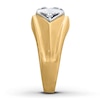 Thumbnail Image 3 of Previously Owned Diamond Wedding Band 1/2 ct tw Round-cut 14K Yellow Gold - Size 13.25
