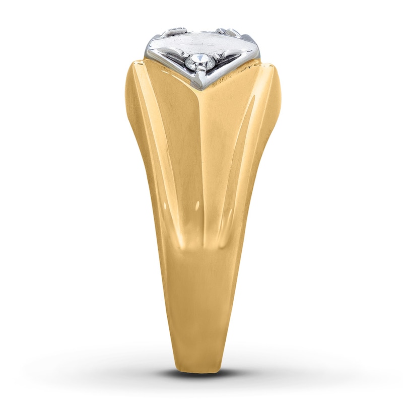 Main Image 3 of Previously Owned Diamond Wedding Band 1/2 ct tw Round-cut 14K Yellow Gold - Size 13.25