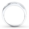 Thumbnail Image 2 of Previously Owned Men's Wedding Band 1/2 ct tw Round-cut Diamonds 10K White Gold Size 8