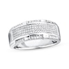Thumbnail Image 0 of Previously Owned Men's Band 1/2 ct tw Round-cut Diamonds 10K White Gold - Size 13.25