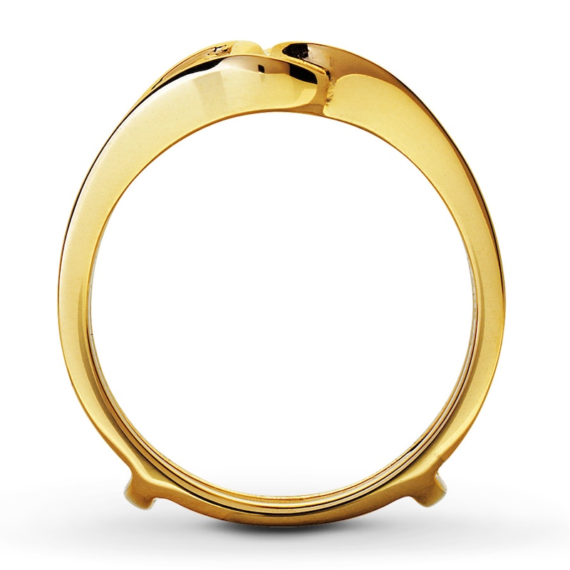 Main Image 2 of Previously Owned Enhancer Ring 1/2 ct tw Baguette-cut 14K Yellow Gold - Size 3.75