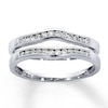 Thumbnail Image 1 of Previously Owned Diamond Enhancer Ring 1/4 ct tw Round-cut 14K White Gold - Size 4.5