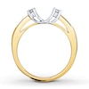 Thumbnail Image 1 of Previously Owned Diamond Enhancer Ring 1/5 ct tw Round-cut 14K Two-Tone Gold - Size 10.75