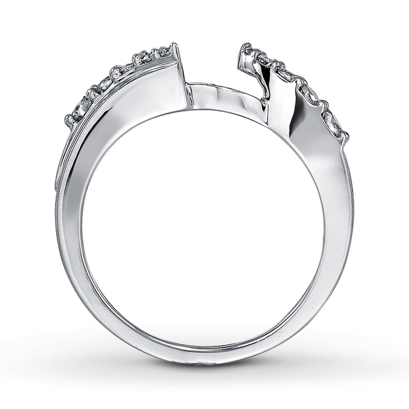 Main Image 3 of Previously Owned Enhancer Ring 1/4 ct tw Round-cut Diamonds 14K White Gold Size 11.25