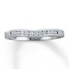 Thumbnail Image 1 of Previously Owned Diamond Contour Ring 1/6 ct tw Round-cut 14K White Gold Size 10