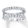 Thumbnail Image 1 of Previously Owned Diamond Enhancer Ring 1 ct tw Round-cut 14K White Gold - Size 4