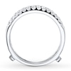 Thumbnail Image 1 of Previously Owned Diamond Enhancer Ring 1/2 ct tw Round-cut 14K White Gold - Size 9.75