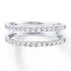 Thumbnail Image 4 of Previously Owned Diamond Enhancer Ring 1/2 ct tw Round-cut 14K White Gold Size 9.75