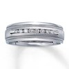 Thumbnail Image 1 of Previously Owned Men's Diamond Band 1/4 ct tw Round-cut 14K White Gold Size 15