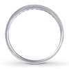 Thumbnail Image 2 of Previously Owned Men's Diamond Wedding Band 1/4 ct tw Round-cut 14K White Gold Size 7.5