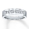 Thumbnail Image 1 of Previously Owned Men's Diamond Band 5/8 ct tw Square-Cut 10K White Gold Size 11.75