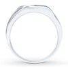 Thumbnail Image 2 of Previously Owned Men's Band 1/4 ct tw Round-cut Black & White Diamonds Sterling Silver - Size 7.75