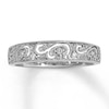 Thumbnail Image 1 of Previously Owned Diamond Anniversary Ring 1/20 ct tw Round-cut 10K White Gold Size 9.75