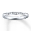 Thumbnail Image 1 of Previously Owned Diamond Wedding Band 1/4 ct tw Princess-cut 10K White Gold - Size 9.25