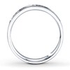 Thumbnail Image 2 of Previously Owned Diamond Wedding Band 1/4 ct tw Princess-cut 10K White Gold - Size 9.25