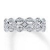 Thumbnail Image 1 of Previously Owned Diamond Anniversary Band 1/4 ct tw Round-cut 10K White Gold - Size 9.25
