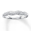 Thumbnail Image 0 of Previously Owned Anniversary Band 1/20 ct tw Round-cut Diamonds 10K White Gold - Size 10.25