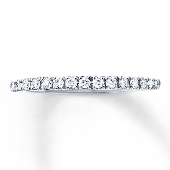 Previously Owned Diamond Wedding Band 1/4 ct tw Round-cut 10K White Gold Size 8.75