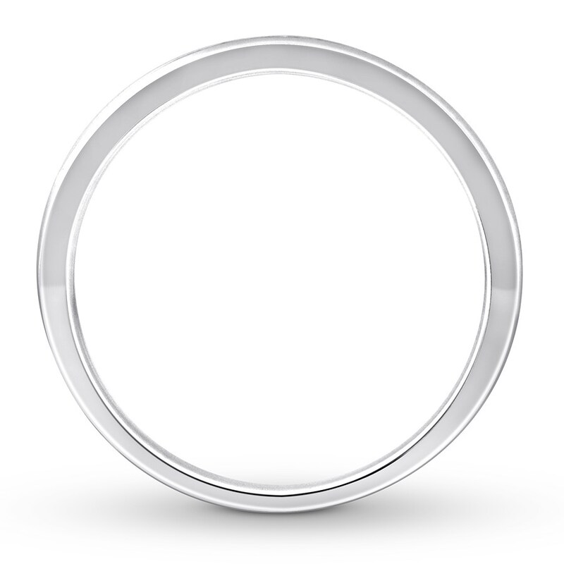 Main Image 2 of Previously Owned Diamond Anniversary Band 1/4 ct tw Round-cut 10K White Gold Size 10.25