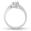 Thumbnail Image 3 of Previously Owned Ever Us Diamond Anniversary Ring 1/2 ct tw Round-cut 14K White Gold Size 10