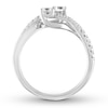 Thumbnail Image 3 of Previously Owned Ever Us Diamond Engagement Ring 1/2 ct tw Round-cut 14K White Gold Size 4