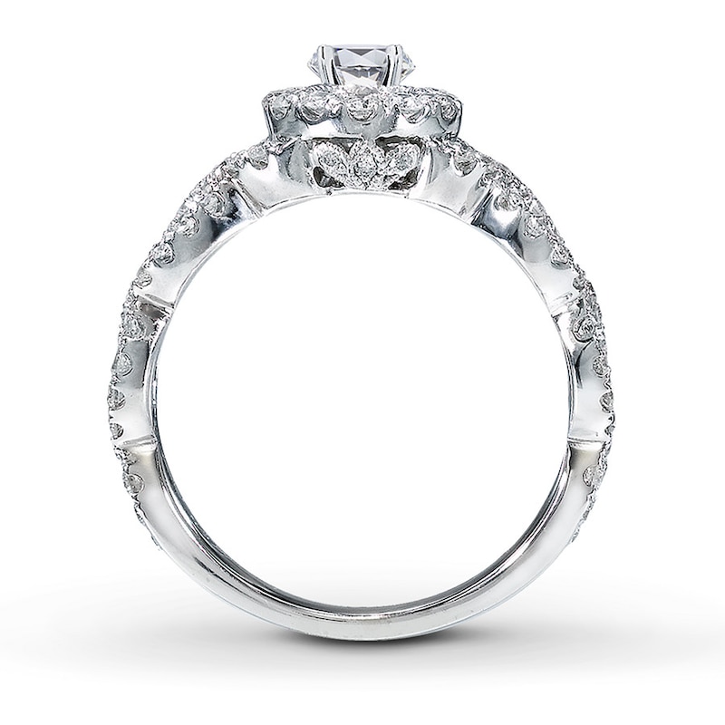 Main Image 2 of Previously Owned Neil Lane Ring Setting 5/8 ct tw Round-cut Diamonds 14K White Gold - Size 4