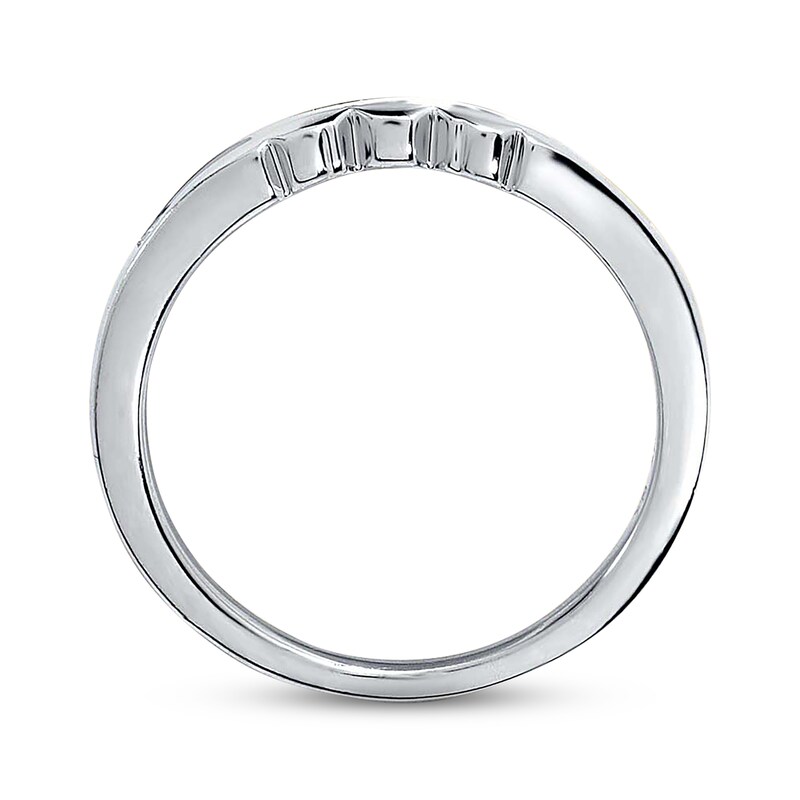 Main Image 2 of Previously Owned Diamond Wedding Band 1/5 ct tw Princess-cut 14K White Gold Size 4