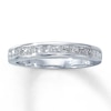 Thumbnail Image 1 of Previously Owned Diamond Wedding Band 3/4 ct tw Princess-cut 14K White Gold Size 4