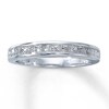 Thumbnail Image 1 of Previously Owned Diamond Wedding Band 3/4 ct tw Princess-cut 14K White Gold - Size 6