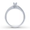 Thumbnail Image 2 of Previously Owned Diamond Engagement Ring 1/3 ct tw Princess-cut 14K White Gold - Size 3.5