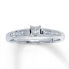 Thumbnail Image 1 of Previously Owned Diamond Engagement Ring 1/3 ct tw Princess-cut 14K White Gold Size 4