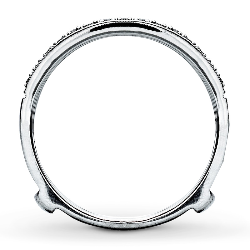 Main Image 2 of Previously Owned Diamond Wedding Bands 1/3 ct tw Round-cut 14K White Gold Size 4