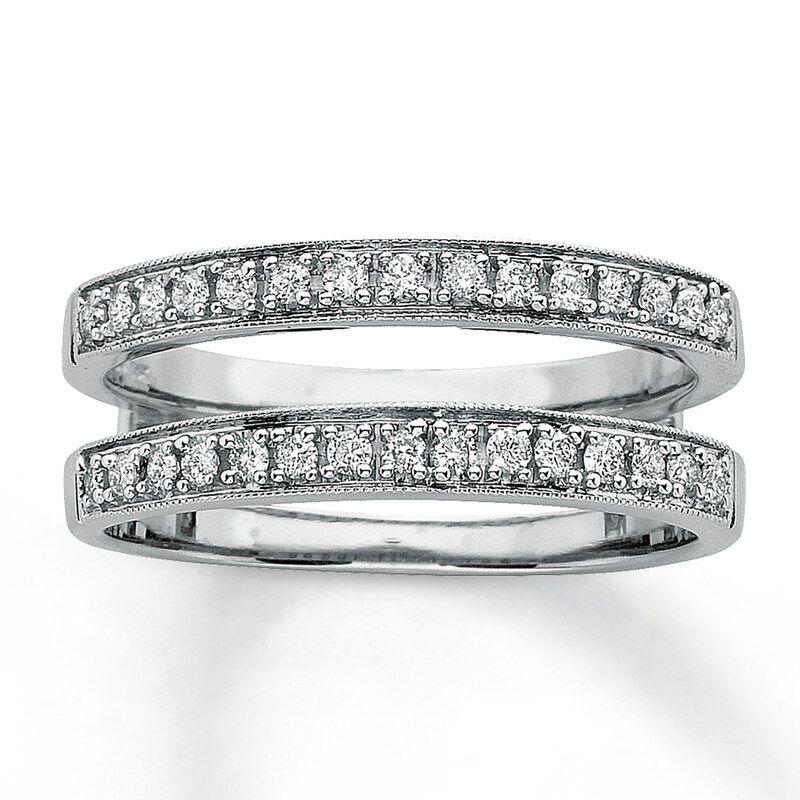 Main Image 1 of Previously Owned Diamond Wedding Bands 1/3 ct tw Round-cut 14K White Gold Size 4.25