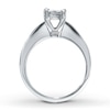 Thumbnail Image 2 of Previously Owned Diamond Engagement Ring 7/8 ct tw Princess-cut 4K White Gold - Size 4.25