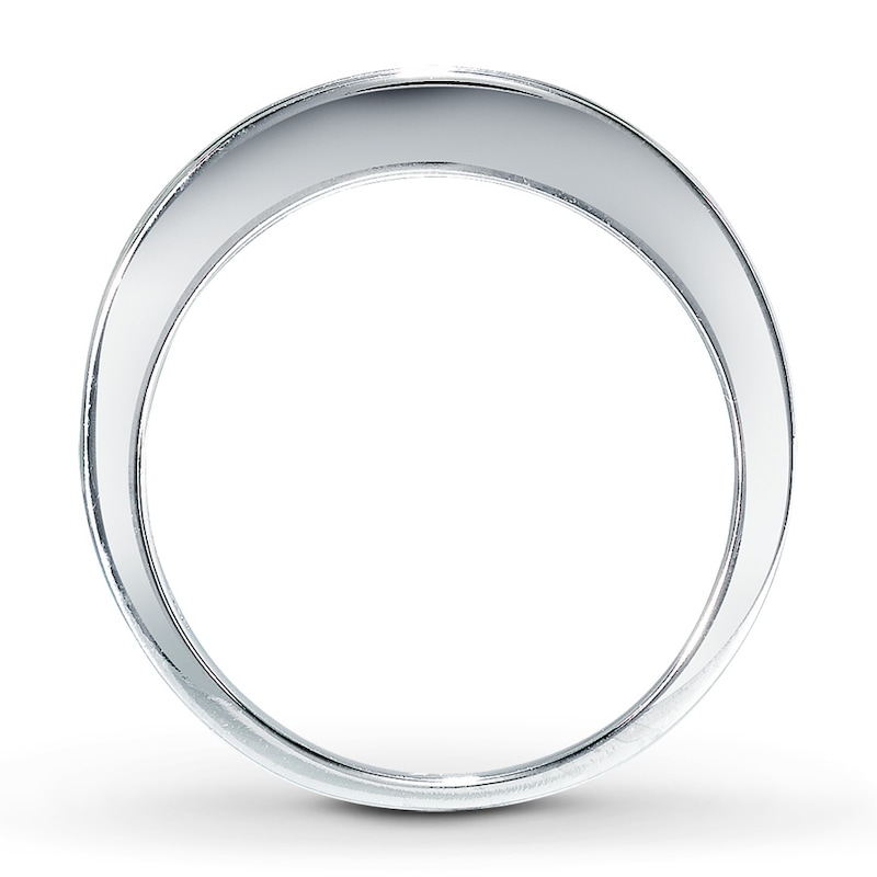 Main Image 2 of Previously Owned Diamond Wedding Band 3/8 ct tw Princess-cut 14K White Gold Size 4.25