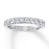 Thumbnail Image 0 of Previously Owned Diamond Wedding Band 1/2 ct tw Round-cut 14K White Gold - Size 4
