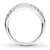 Thumbnail Image 1 of Previously Owned Diamond Wedding Band 1/2 ct tw Round-cut 14K White Gold - Size 4
