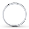 Thumbnail Image 2 of Previously Owned Diamond Wedding Band 1/10 ct tw Round-cut 10K White Gold - Size 10.5