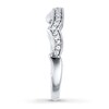 Thumbnail Image 2 of Previously Owned Diamond Wedding Band 1/6 ct tw Round-cut 14K White Gold - Size 10.25