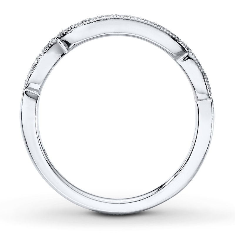 Previously Owned Diamond Wedding Band 1/6 ct tw Round-cut 14K White Gold