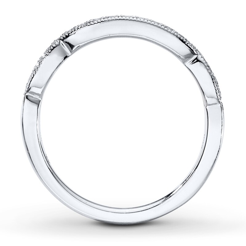 Previously Owned Diamond Wedding Band 1/6 ct tw Round-cut 14K White Gold