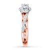 Thumbnail Image 3 of Previously Owned Diamond Engagement Ring 1/2 ct tw Round-cut 10K Rose Gold Size 11