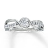 Thumbnail Image 1 of Previously Owned Diamond Engagement Ring 1/3 ct tw Round-cut 10K White Gold Size 3.75