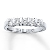Thumbnail Image 1 of Previously Owned THE LEO Diamond Wedding Band 5/8 ct tw Round-cut 14K White Gold - Size 4