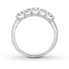 Thumbnail Image 2 of Previously Owned THE LEO Diamond Wedding Band 5/8 ct tw Round-cut 14K White Gold - Size 4