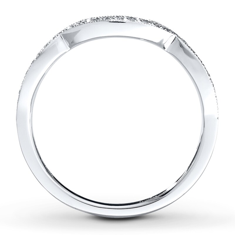 Main Image 2 of Previously Owned Neil Lane Diamond Wedding Ring 1/8 ct tw Round-cut 14K White Gold Size 9.75