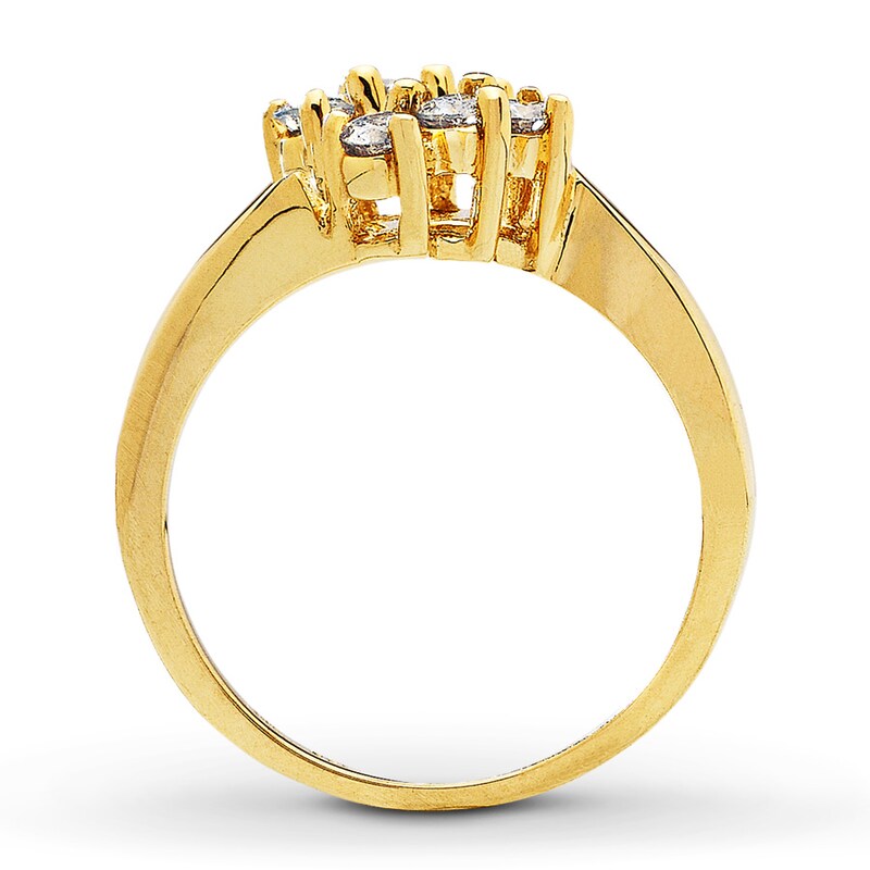 Main Image 2 of Previously Owned Diamond Wedding Band 1/2 ct tw Round-cut 14K Yellow Gold Size 4.25